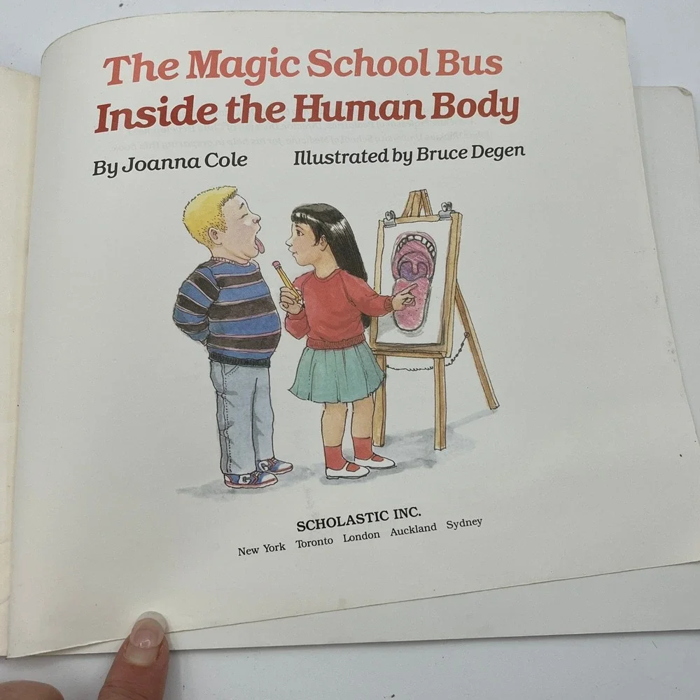 The Magic School Bus Inside the Human Body Joanna Cole Scholastic 1989 Paperback